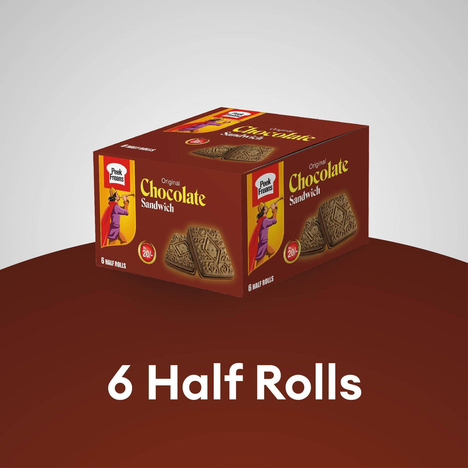 CHOCALATE SANDWICH HALF ROLL 40